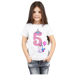 Magical Unicorn 5th Birthday Party T-Shirt