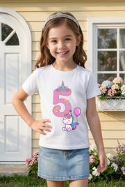 Magical Unicorn 5th Birthday Party T-Shirt