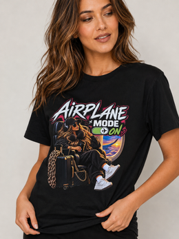 Airplane Mode ON Women’s Travel T-Shirt | PrintDistrict.dk