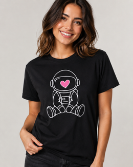 Glow in the Dark Astronaut Women’s T-Shirt | PrintDistrict.dk