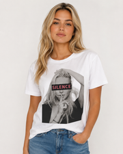 Silence – Women’s Glow in the Dark Graphic T-Shirt