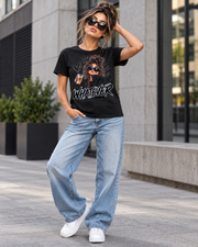 Whatever Women’s Graphic T-Shirt – Black & White
