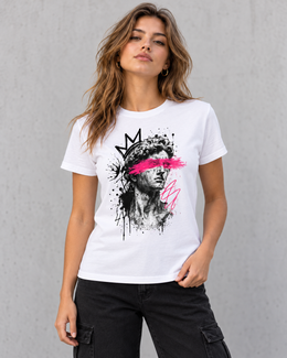 Blind Crown Women’s Graphic T-Shirt – White