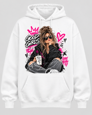 Good Girls Bad Thoughts Women’s Graphic Hoodie – White