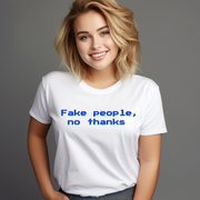 Retro Glitch Text Graphic T-Shirt