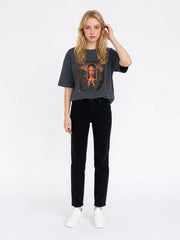 Neon Muse Oversized Graphic T-Shirt – Dark Grey